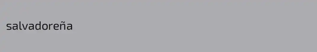 salvadoreña 